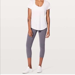 white lululemon v neck love tee size 8
